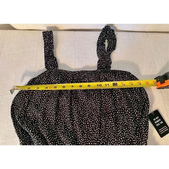 NWT Express Black & White Polka Dot Romper Size Medium -See Detail - Picture 6 of 12